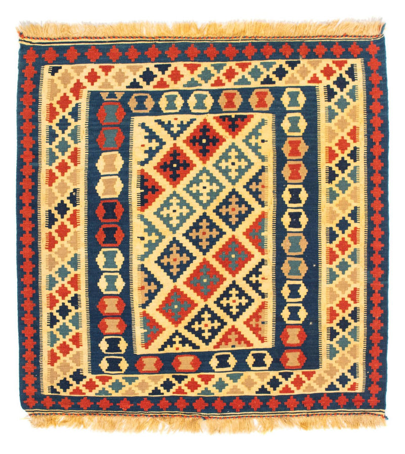 Kelim Fars Teppich 102x105cm - mehrfarbig