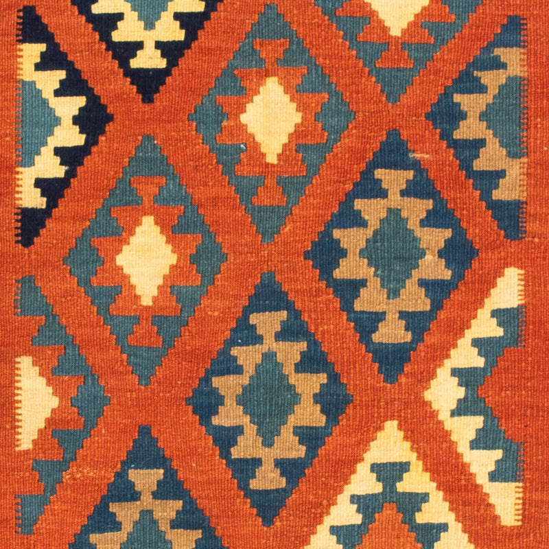 Kelim Fars Teppich 103x103cm - rost