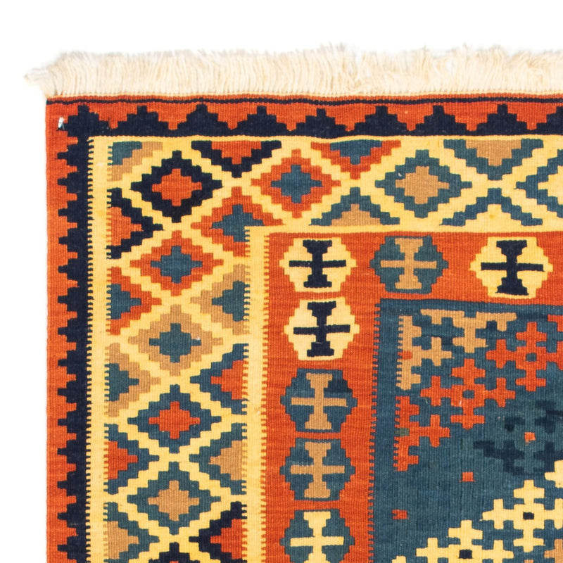 Kelim Fars Teppich 100x105cm - mehrfarbig