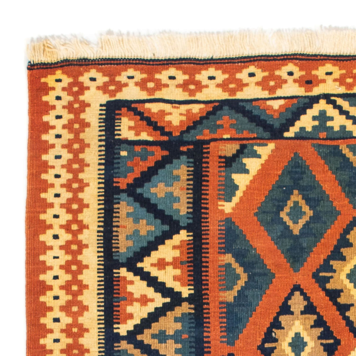 Kelim Fars Teppich 100x107cm - rost