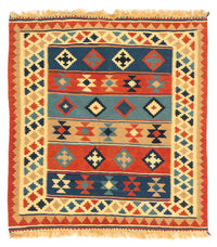 Kelim Fars Teppich 91x100cm - mehrfarbig – product image
