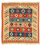 Kelim Fars Teppich 91x100cm - mehrfarbig