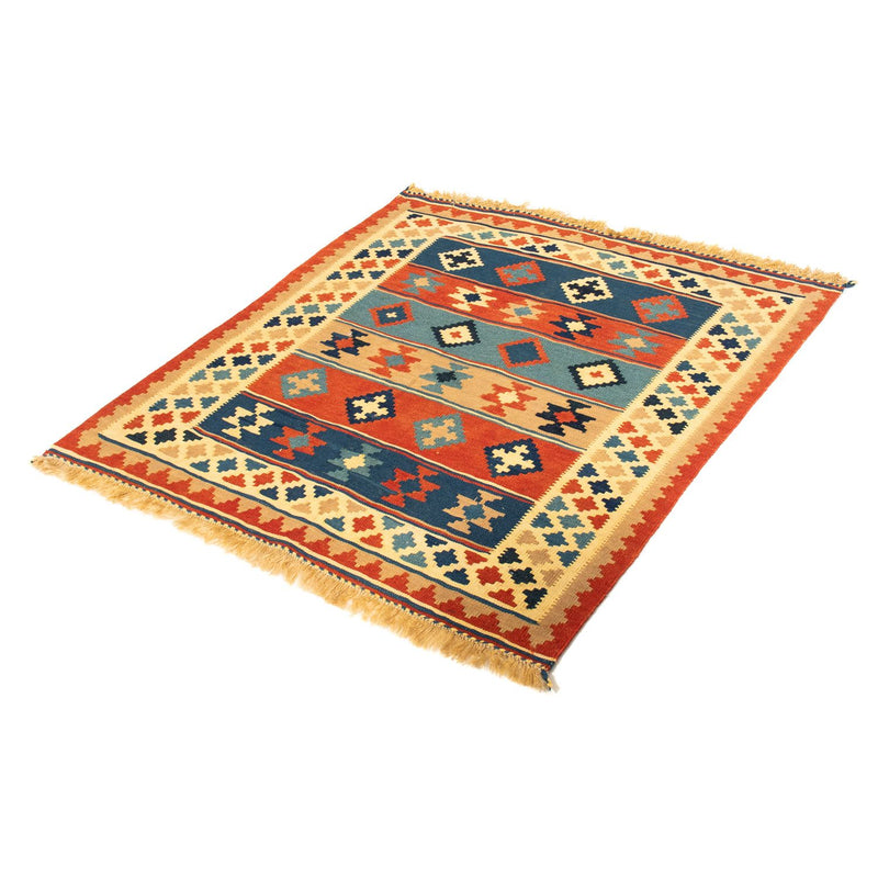 Kelim Fars Teppich 91x100cm - mehrfarbig