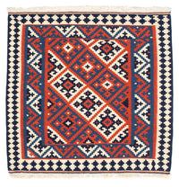 Kelim Fars Teppich 101x103cm - dunkelrot – product image