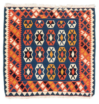 Kelim Fars Teppich 96x100cm - dunkelblau – product image