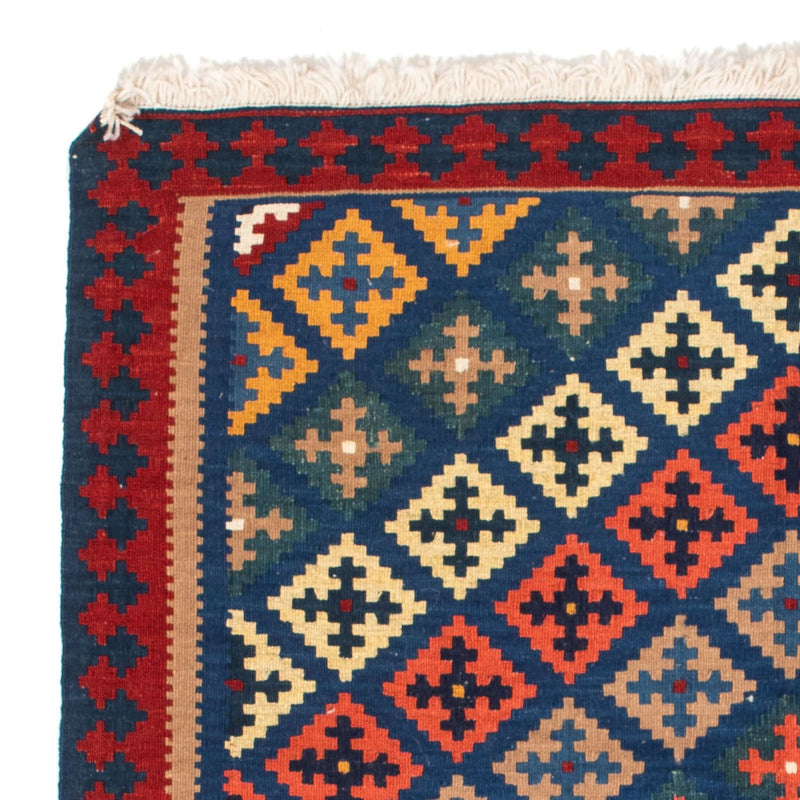 Kelim Fars Teppich 100x108cm - dunkelblau
