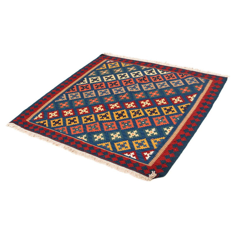 Kelim Fars Teppich 100x108cm - dunkelblau