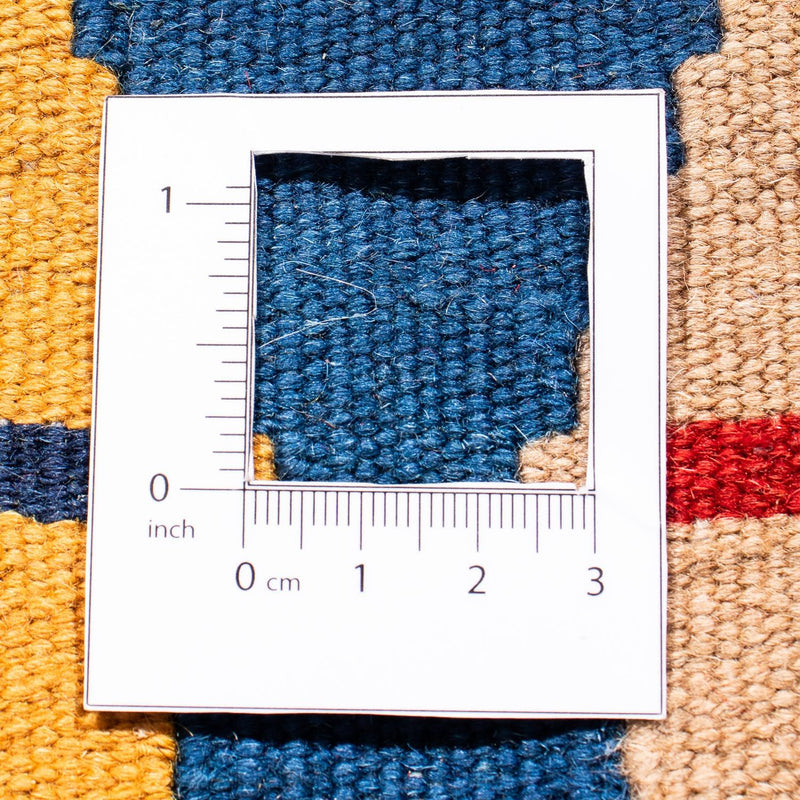 Kelim Fars Teppich 96x96cm - dunkelblau