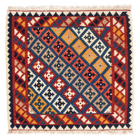 Kelim Fars Teppich 97x103cm - dunkelblau – product image