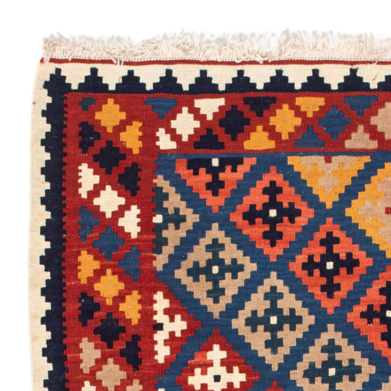 Kelim Fars Teppich 97x103cm - dunkelblau