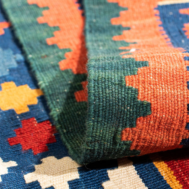 Kelim Fars Teppich 101x104cm - dunkelrot