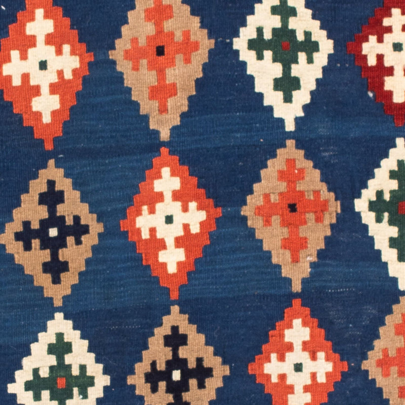 Kelim Fars Teppich 96x100cm - dunkelblau