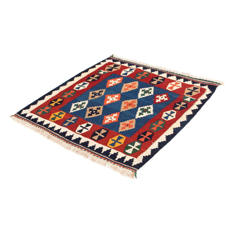 Kelim Fars Teppich 96x100cm - dunkelblau