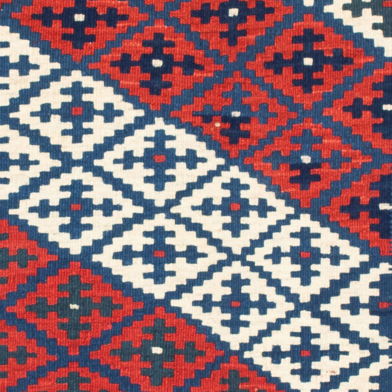 Kelim Fars Teppich 95x100cm - dunkelblau