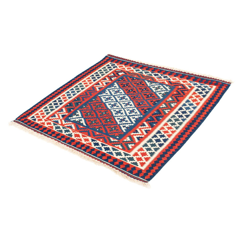 Kelim Fars Teppich 95x100cm - dunkelblau