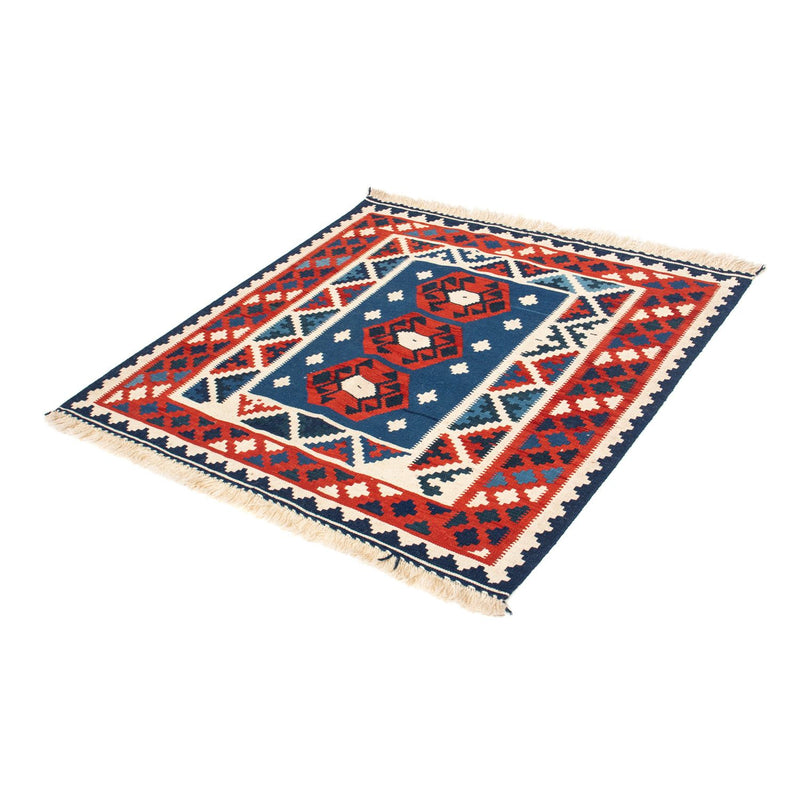Kelim Teppich - Oriental 104 x 105 cm - dunkelblau