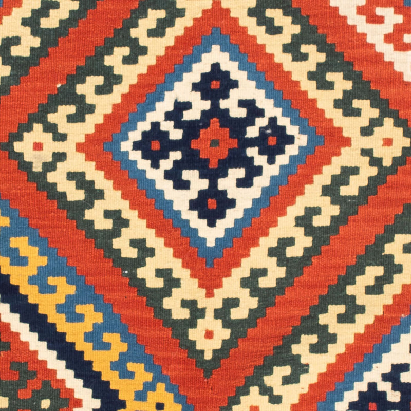 Kelim Fars Teppich 102x103cm - dunkelrot