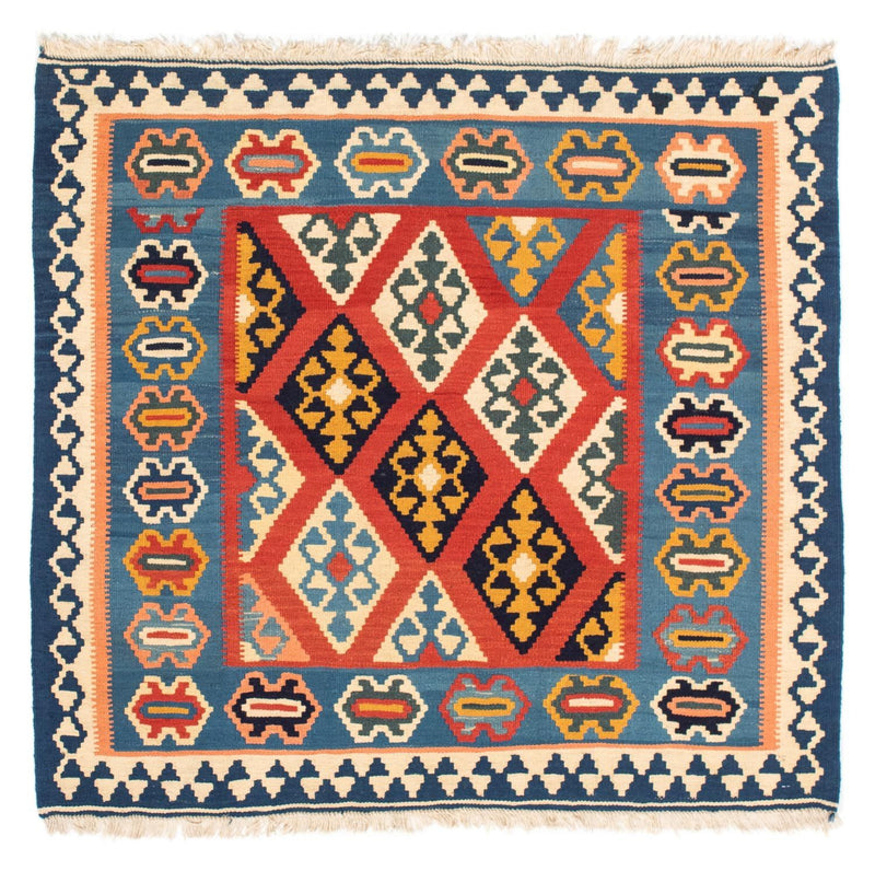 Kelim Fars Teppich 97x108cm - rost