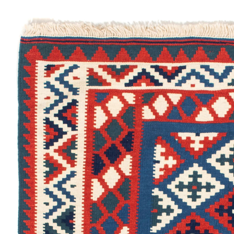 Kelim Fars Teppich 103x106cm - dunkelblau