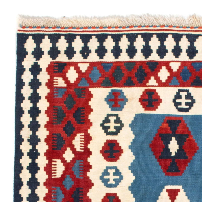 Kelim Fars Teppich 102x107cm - blau