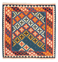 Kelim Fars Teppich 100x104cm - dunkelblau – product image
