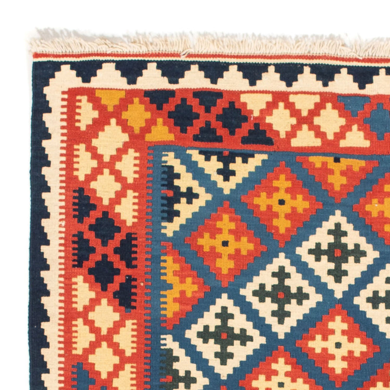 Kelim Fars Teppich 100x104cm - dunkelblau