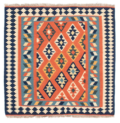Kelim Fars Teppich 104x104cm - rost