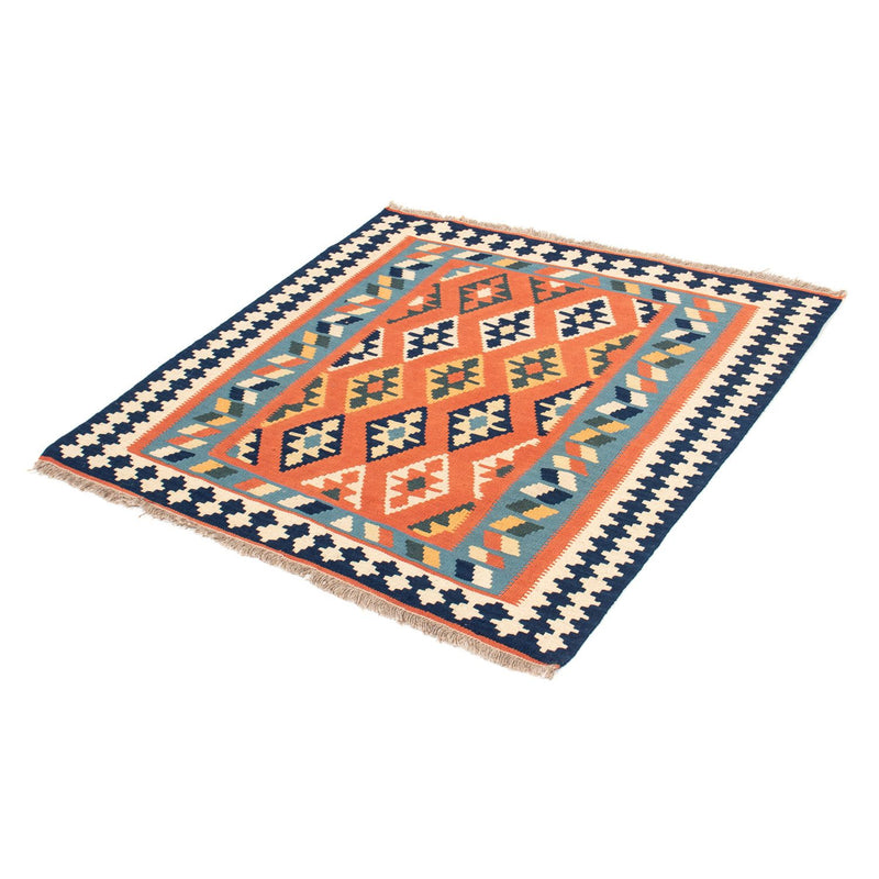 Kelim Fars Teppich 104x104cm - rost