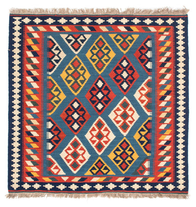 Kelim Fars Teppich 99x101cm - dunkelblau