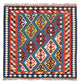 Kelim Fars Teppich 99x101cm - dunkelblau