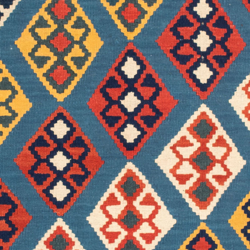 Kelim Fars Teppich 99x101cm - dunkelblau