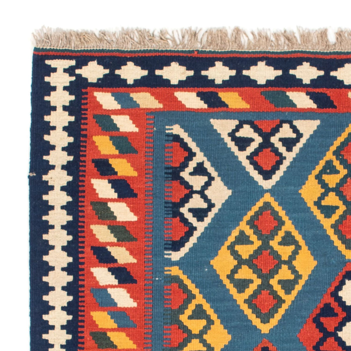Kelim Fars Teppich 99x101cm - dunkelblau