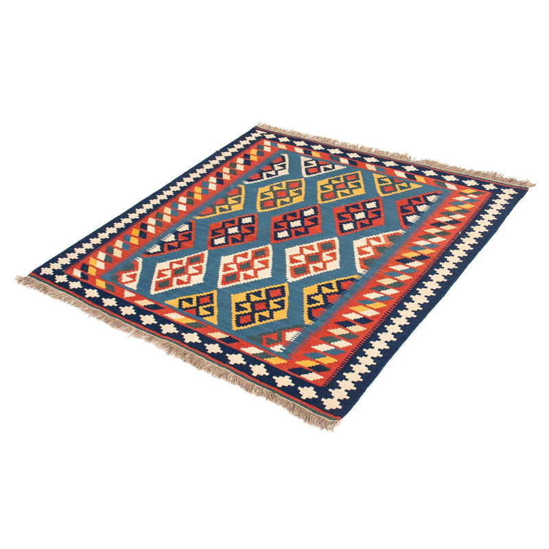 Kelim Fars Teppich 99x101cm - dunkelblau