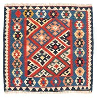 Kelim Fars Teppich 101x105cm - dunkelrot – product image