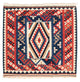 Kelim Fars Teppich 100x106cm - mehrfarbig