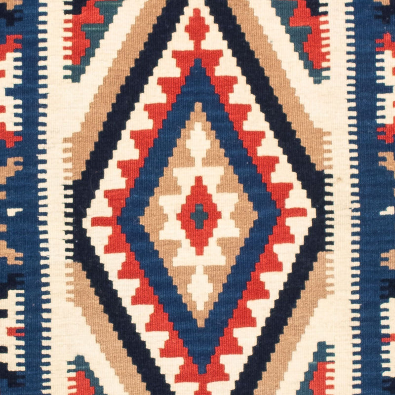 Kelim Fars Teppich 100x106cm - mehrfarbig