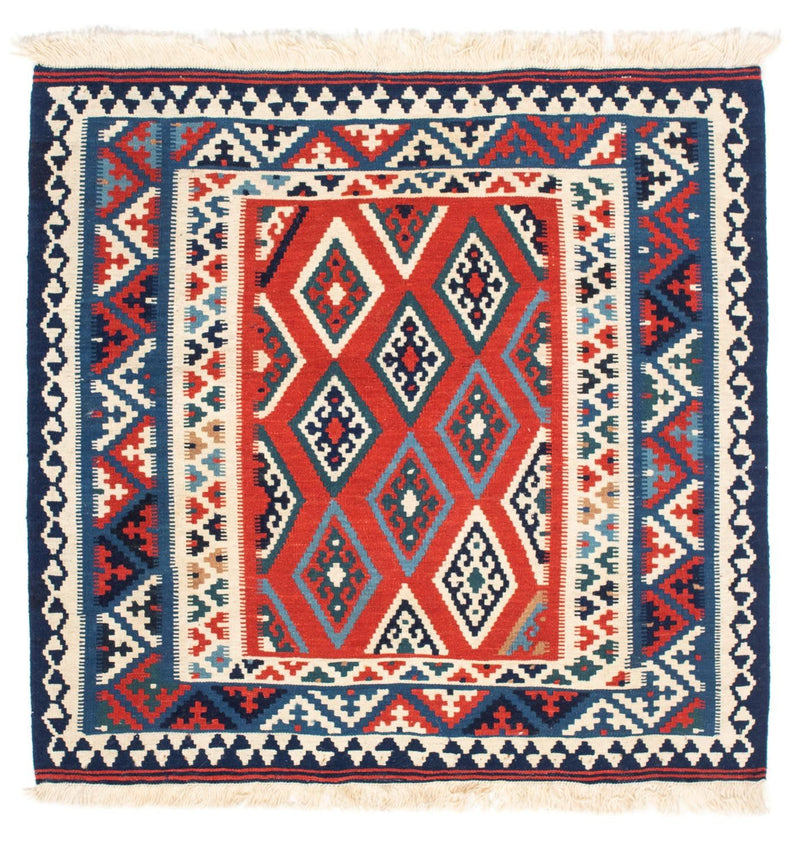 Kelim Fars Teppich 101x103cm - mehrfarbig