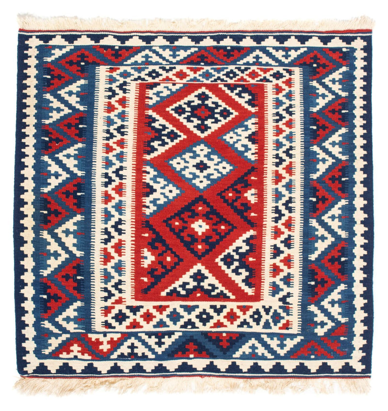 Kelim Fars Teppich 103x103cm - mehrfarbig