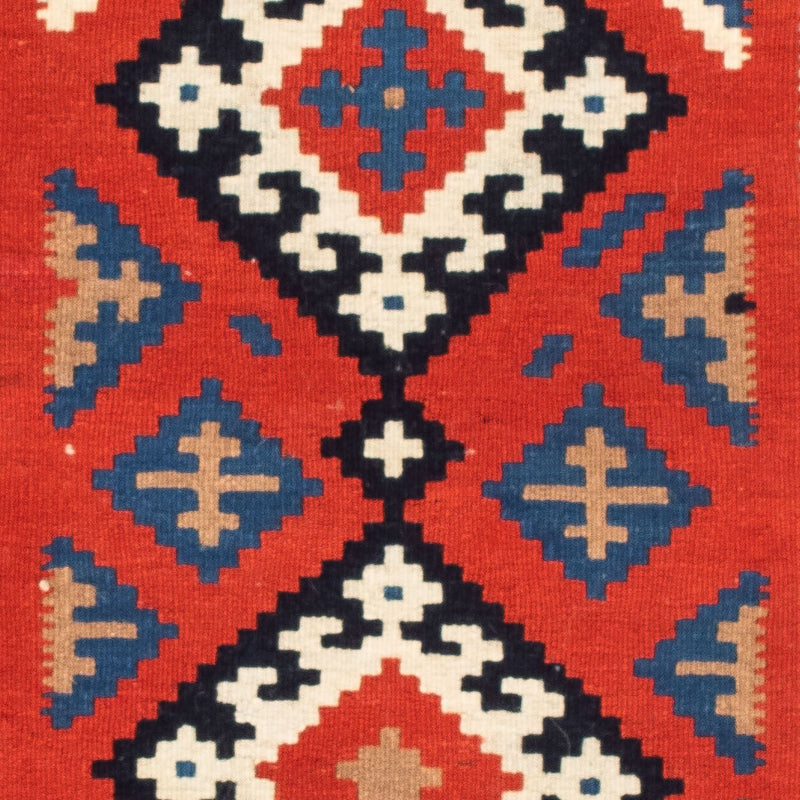 Kelim Fars Teppich 100x106cm - mehrfarbig