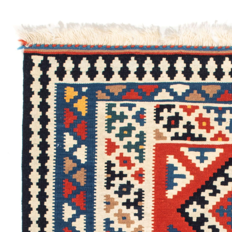 Kelim Fars Teppich 100x106cm - mehrfarbig