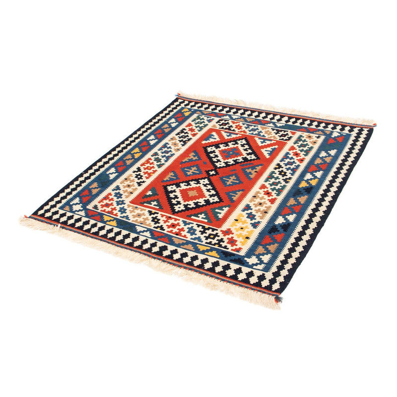 Kelim Fars Teppich 100x106cm - mehrfarbig