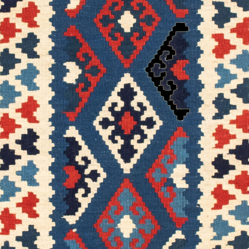 Kelim Fars Teppich 102x102cm - mehrfarbig