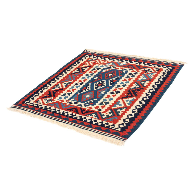Kelim Fars Teppich 102x102cm - mehrfarbig