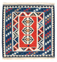 Kelim Fars Teppich 103x103cm - mehrfarbig