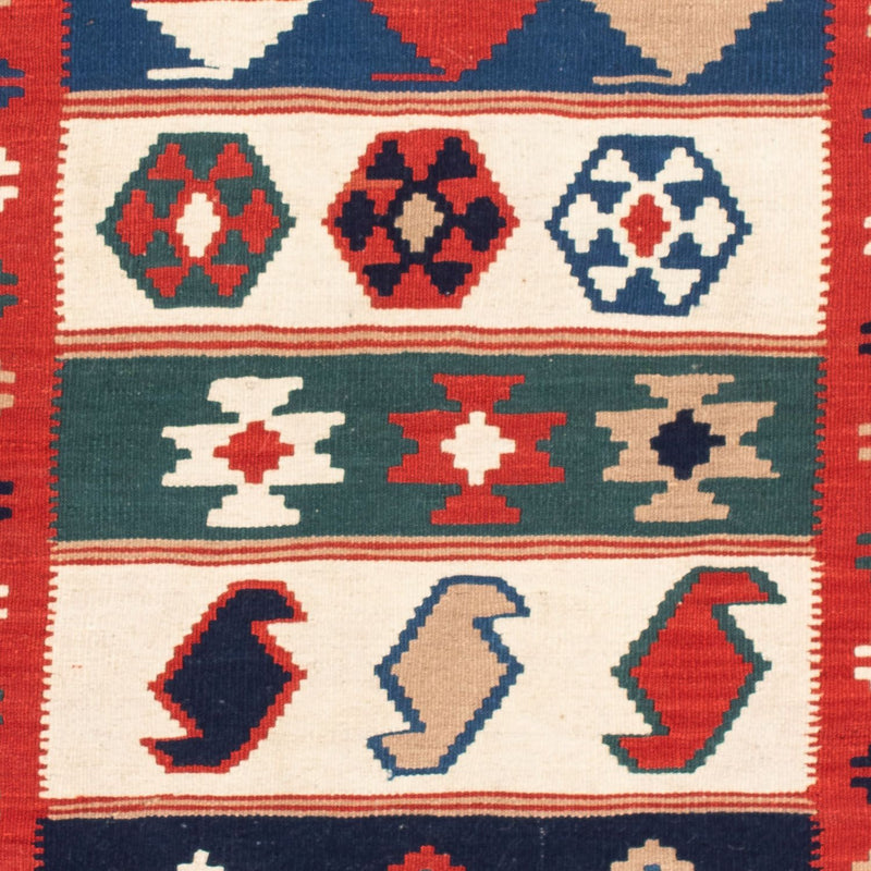 Kelim Fars Teppich 100x106cm - mehrfarbig
