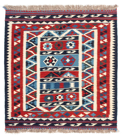 Kelim Fars Teppich 99x104cm - mehrfarbig