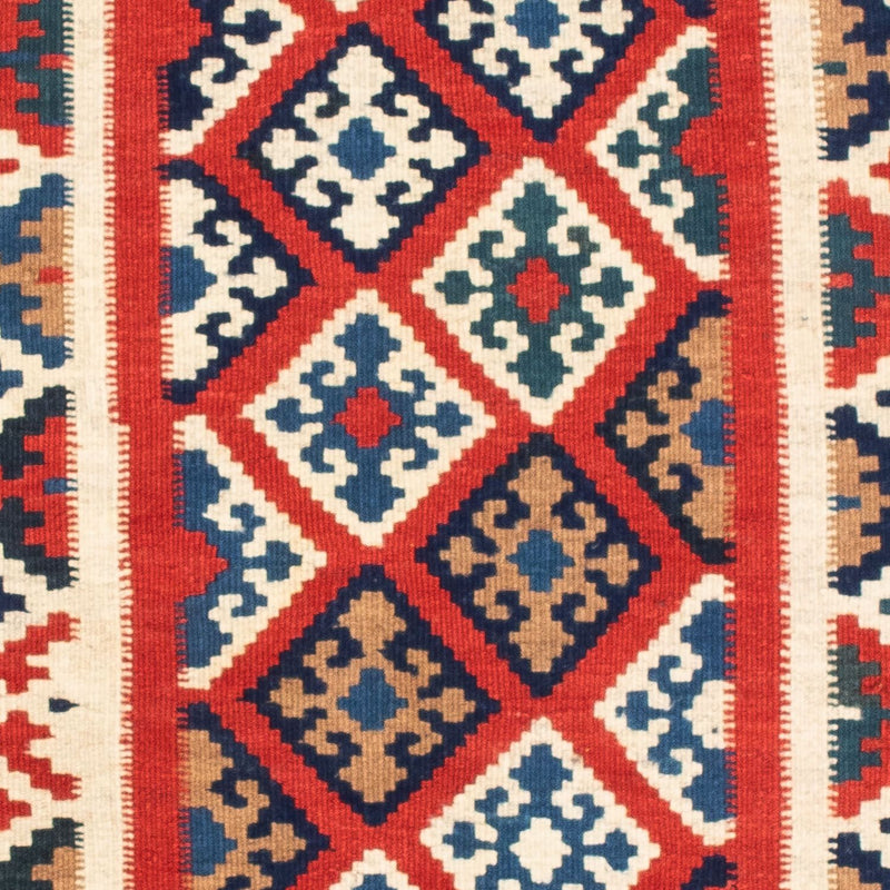 Kelim Fars Teppich 95x99cm - dunkelblau