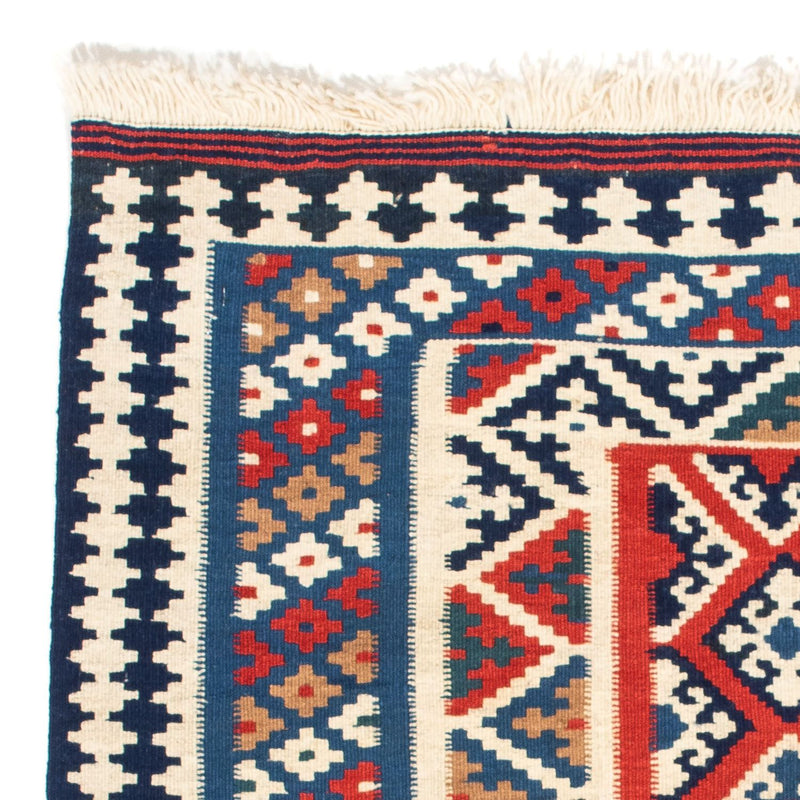 Kelim Fars Teppich 95x99cm - dunkelblau