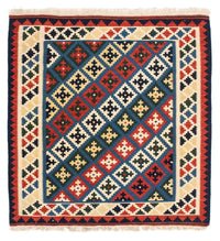 Kelim Fars Teppich 100x104cm - dunkelblau – product image