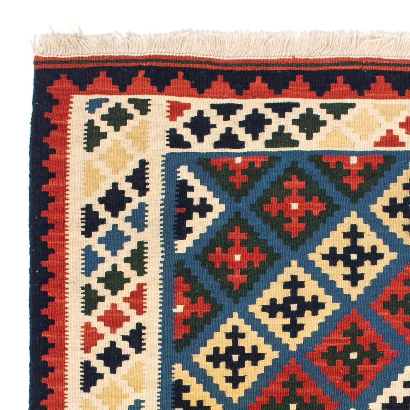 Kelim Fars Teppich 100x104cm - dunkelblau